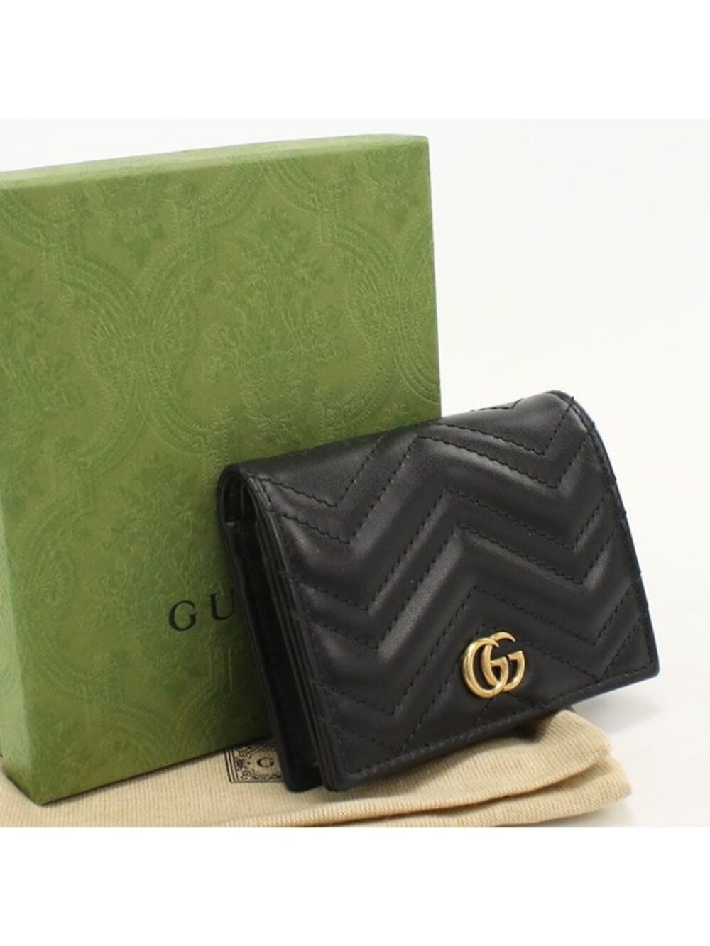 Gucci Mini Wallet Double G Bifold Leather